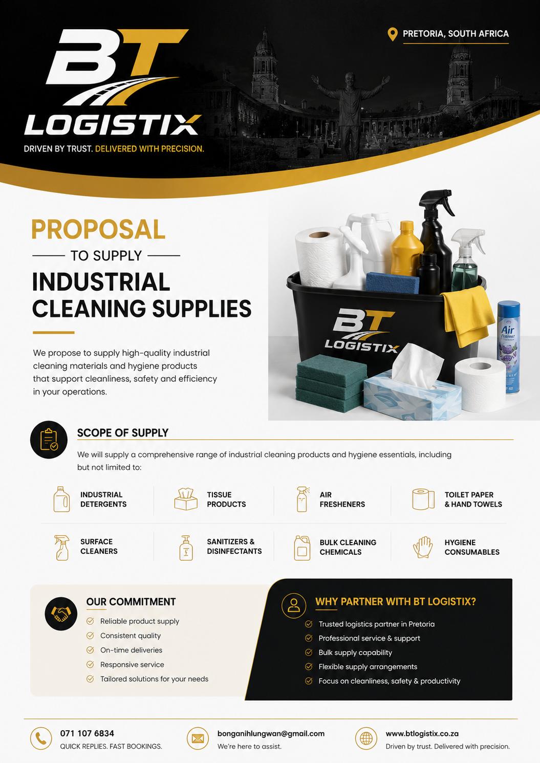 BT Logistix proposal design