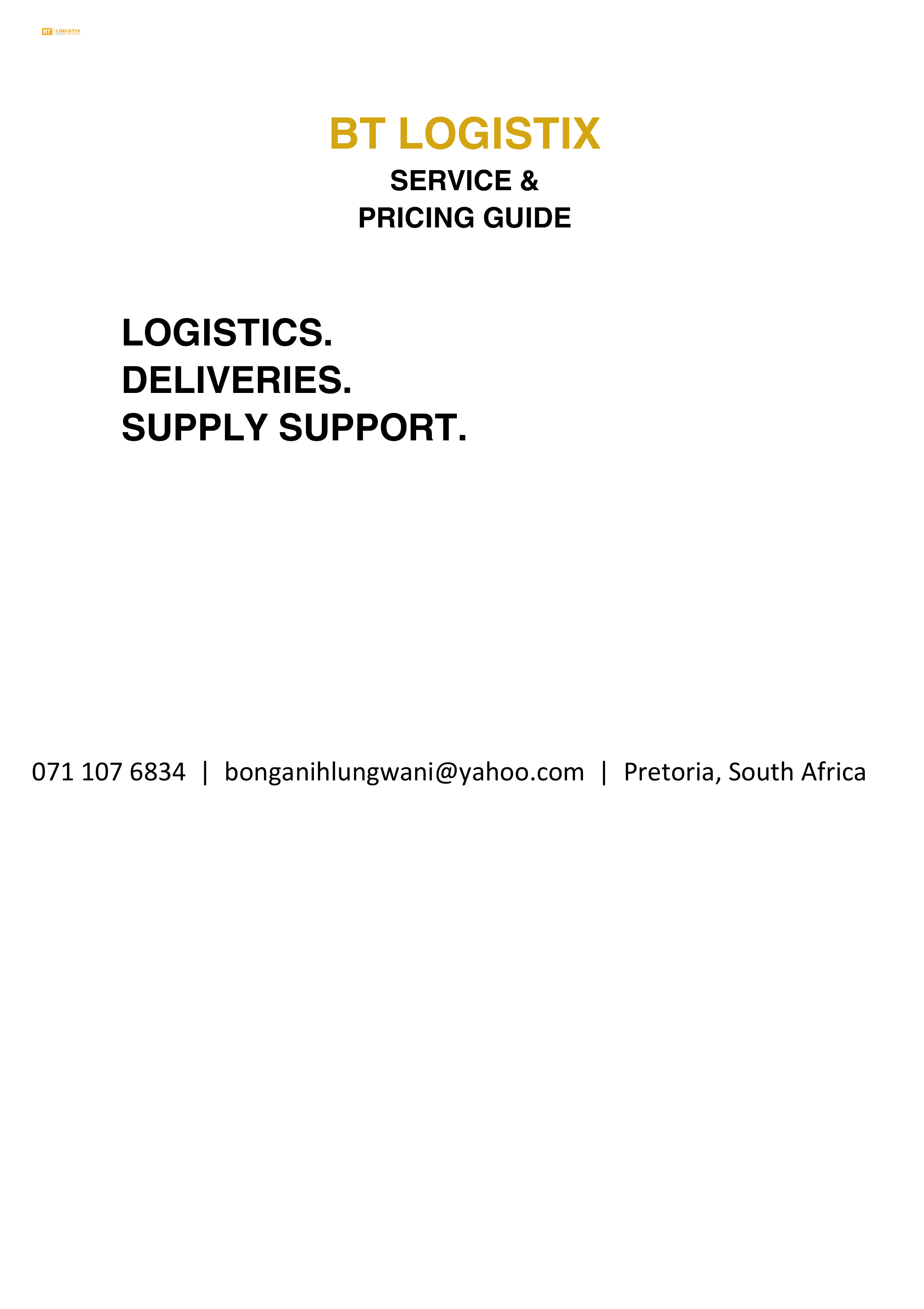 BT pricing guide cover